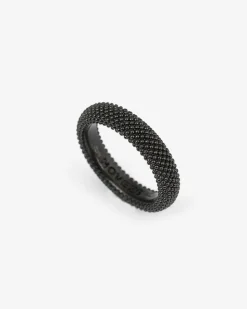 ANELLO FEDE PUNTINATA TOTAL BLACK