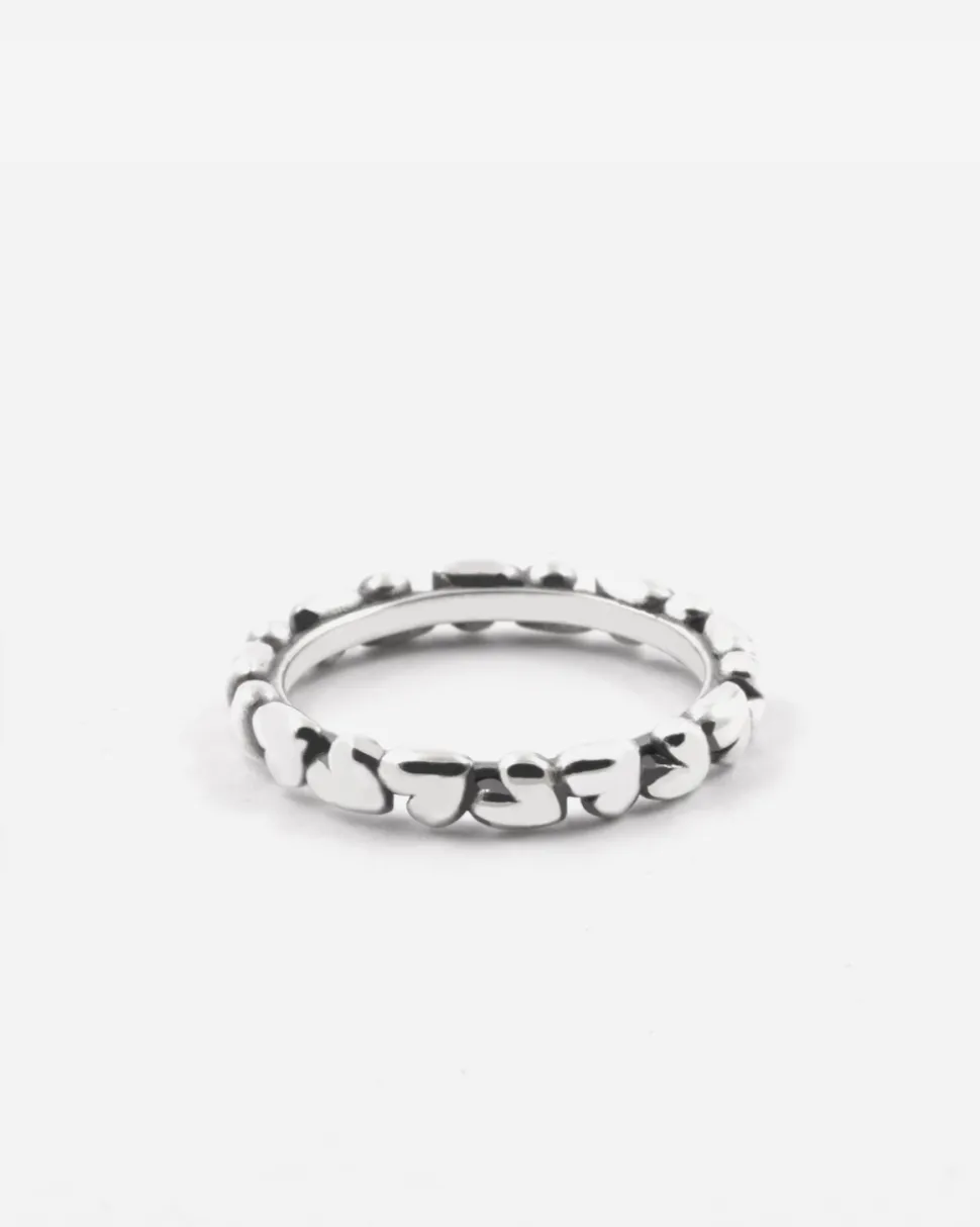 ANELLO FEDINA MATCHY CON PATTERN CUORI IN ARGENTO