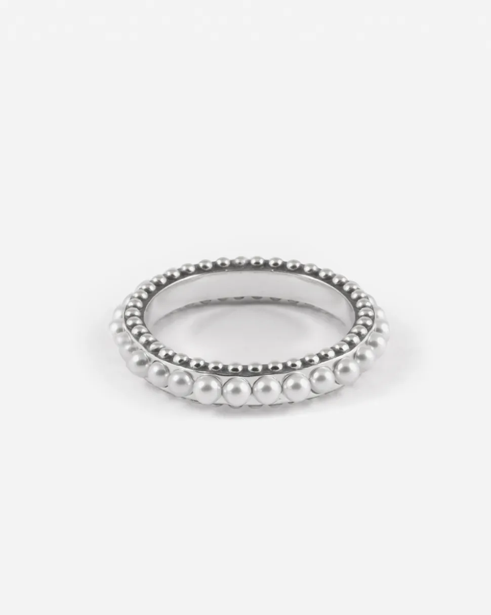 ANELLO FEDINA PUNTINATA SEA GIFT IN ARGENTO CON PERLE