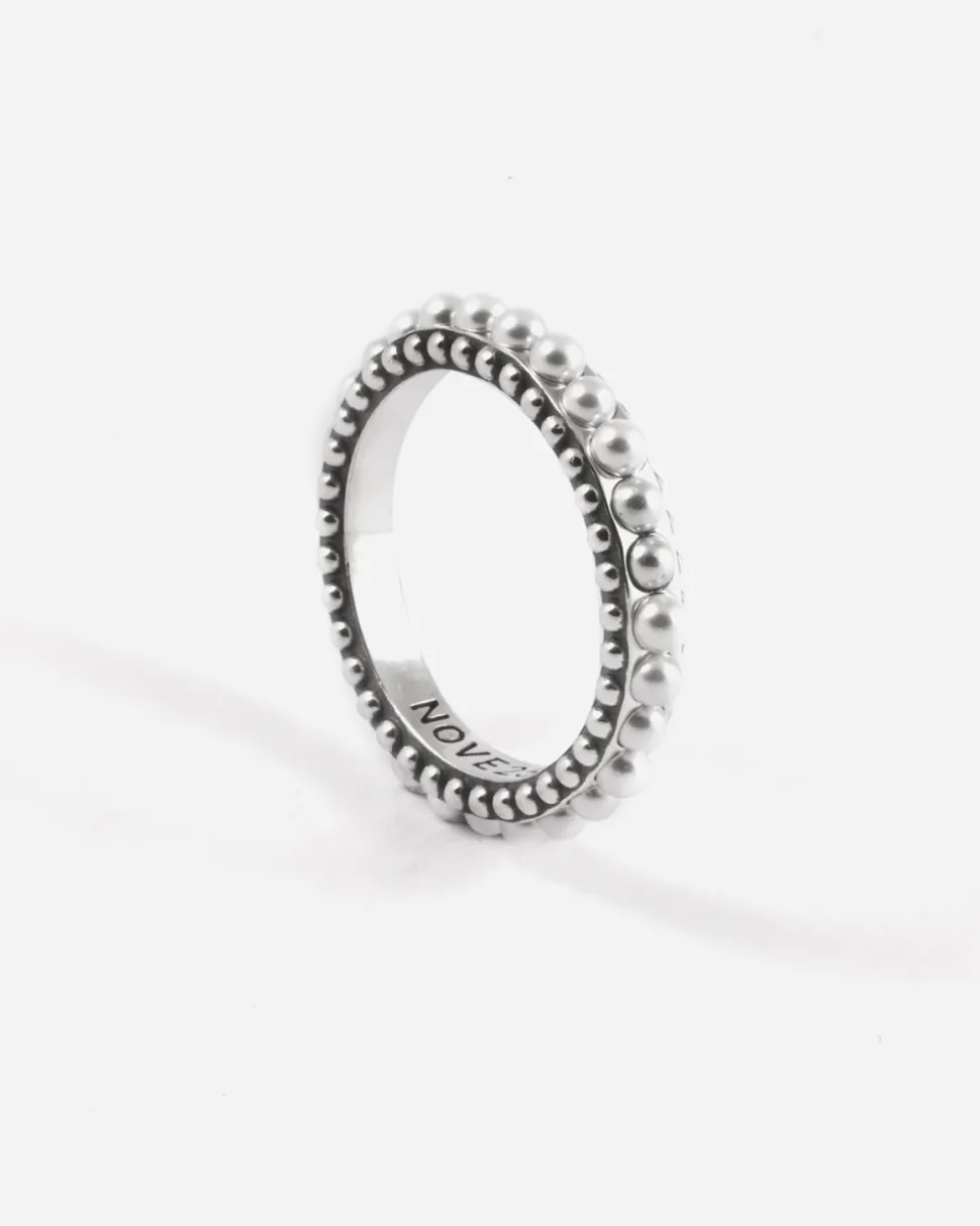 ANELLO FEDINA PUNTINATA SEA GIFT IN ARGENTO CON PERLE