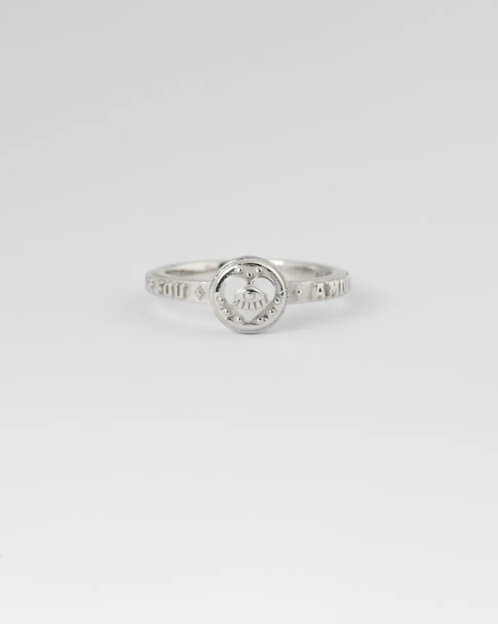 ANELLO FEDINA TAROCCHI GLI AMANTI IN ARGENTO
