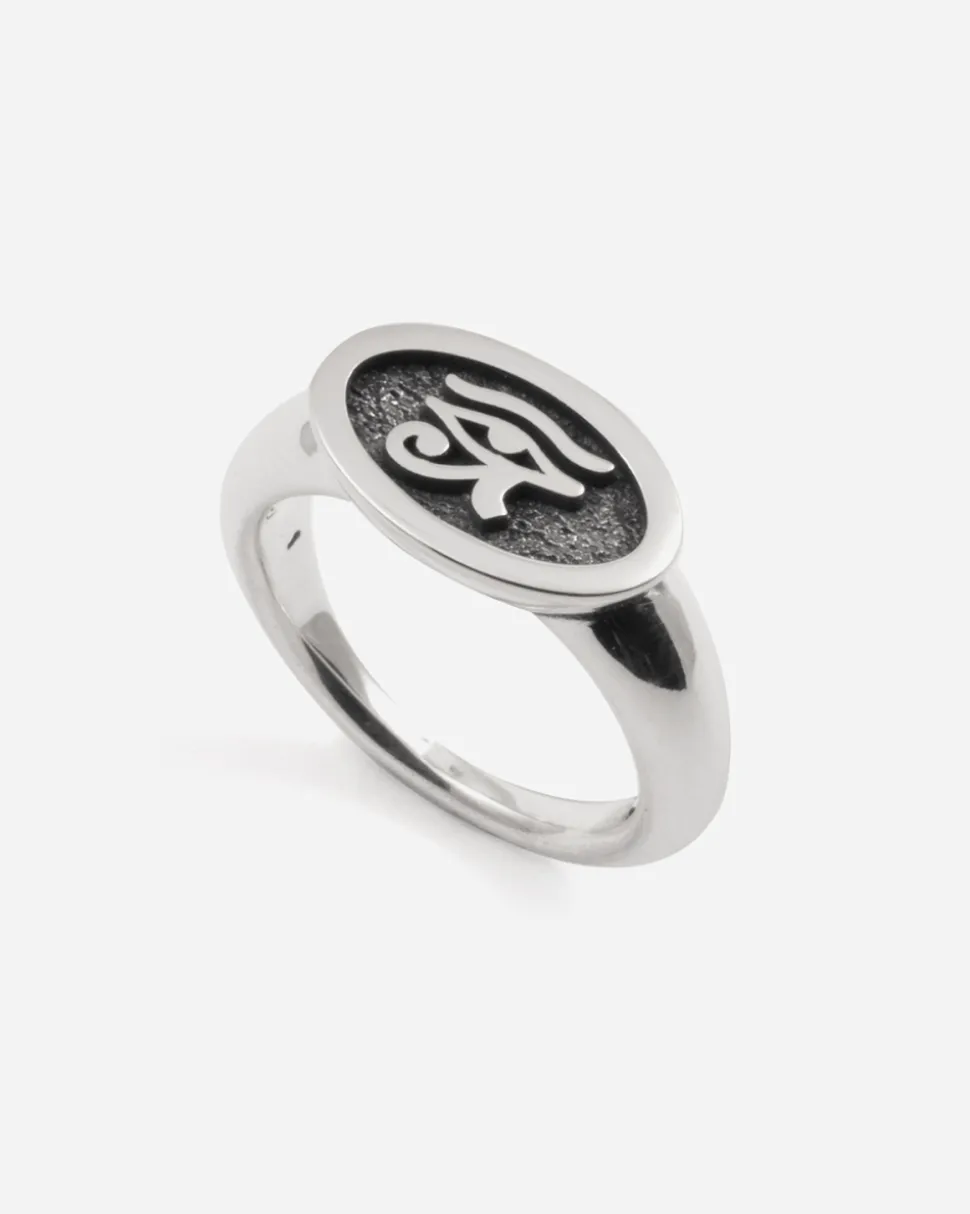 ANELLO FEDONA EYE OF HORUS IN ARGENTO