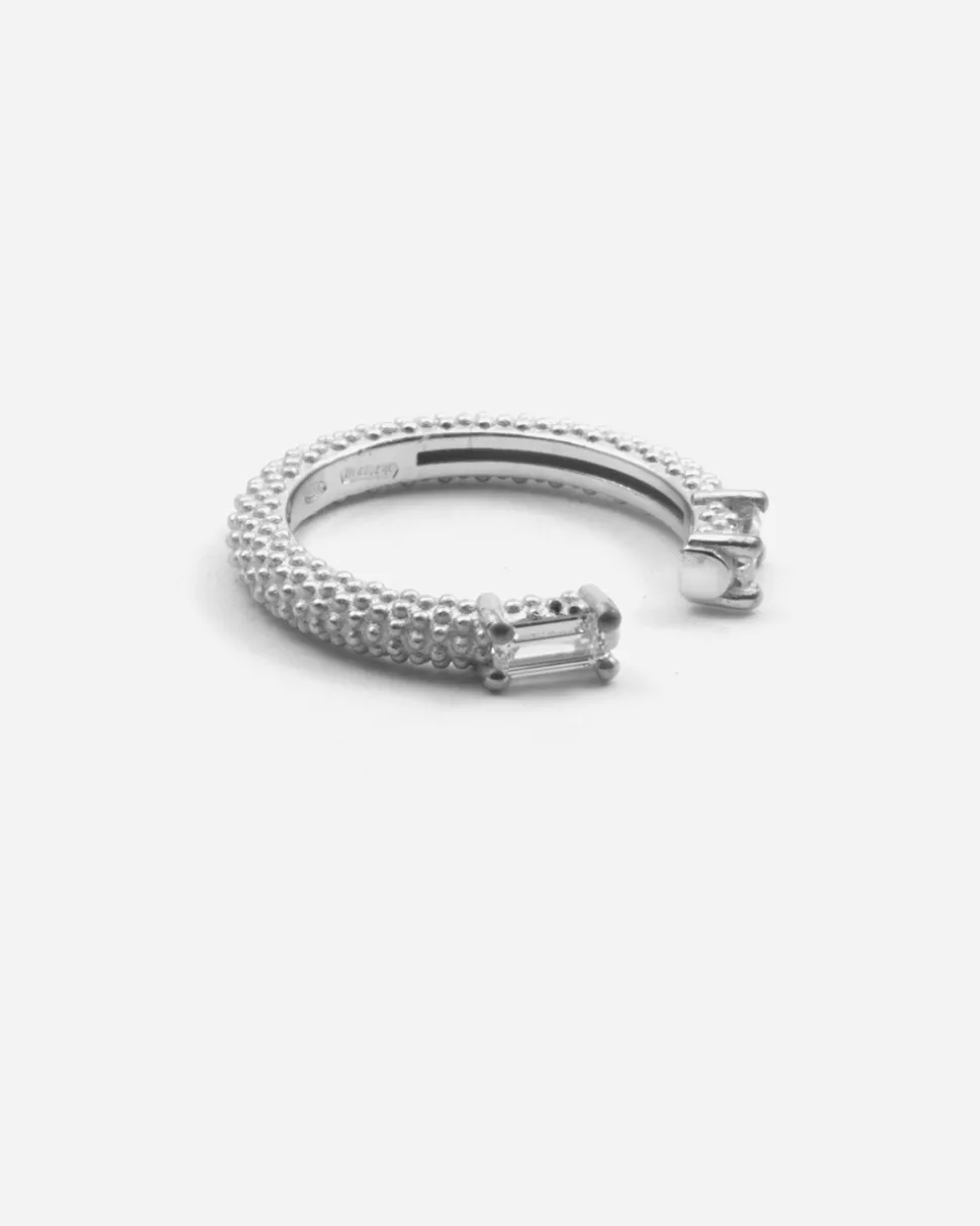 ANELLO IN ARGENTO DOUBLE MIRROR CON BRILLANTI