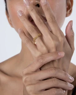 ANELLO MAGLIA GRANCHIO PLACCATO ORO