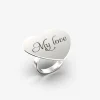 ANELLO PIASTRA CUORE CON INCISIONE PERSONALIZZATA