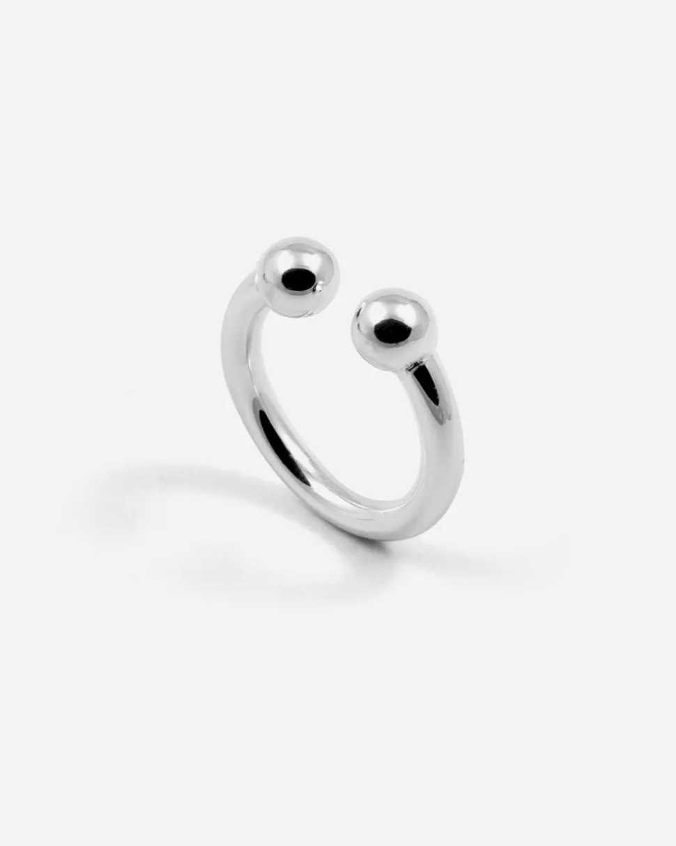 ANELLO PIERCING BOLD IN ARGENTO