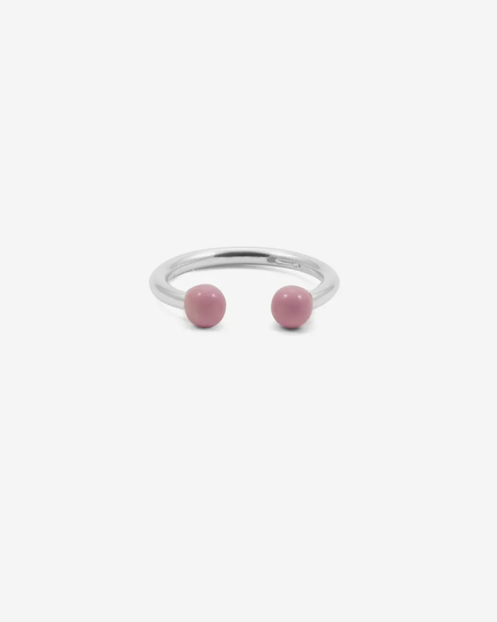 ANELLO PIERCING SFERE GRANDE ROSA