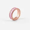 ANELLO PINK GARLAND PLACCATO ORO ROSA CON BRILLANTI