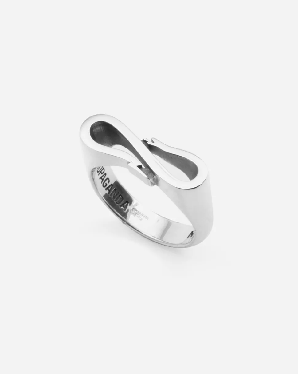ANELLO PROPAGANDA W/ NOVE25 IN ARGENTO