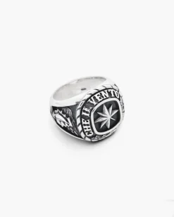 ANELLO ROSA DEI VENTI TRADITIONAL IN ARGENTO