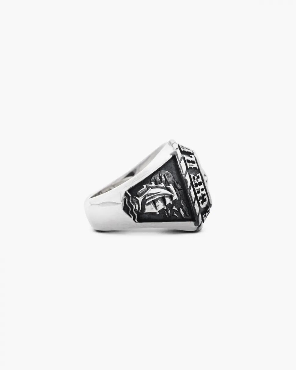 ANELLO ROSA DEI VENTI TRADITIONAL IN ARGENTO