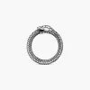 ANELLO SERPENTE UROBORO ARGENTO