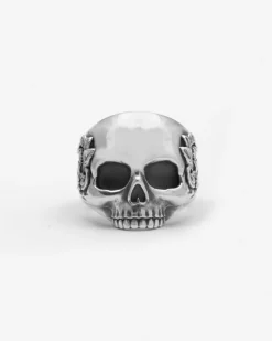 ANELLO TESCHIO BAROQUE IN ARGENTO