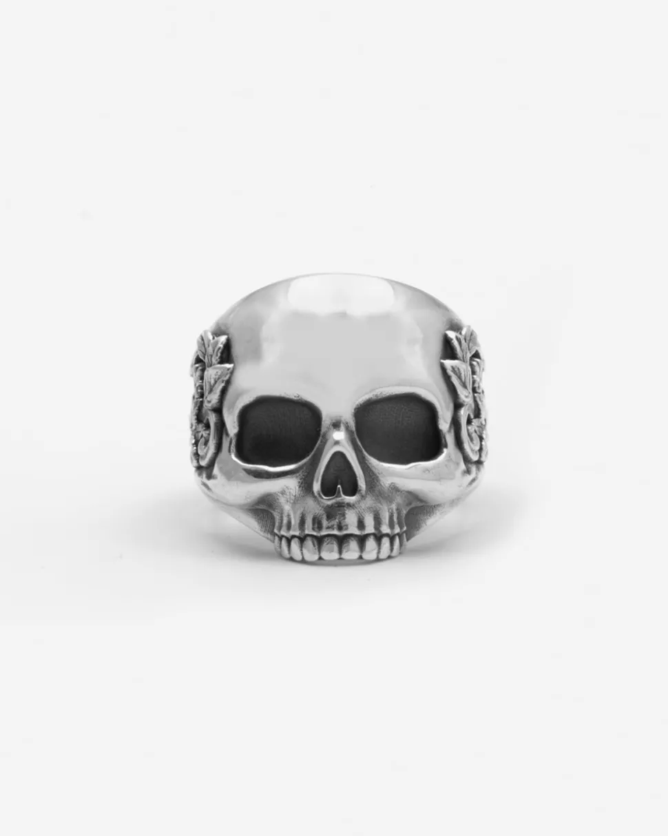 ANELLO TESCHIO BAROQUE IN ARGENTO