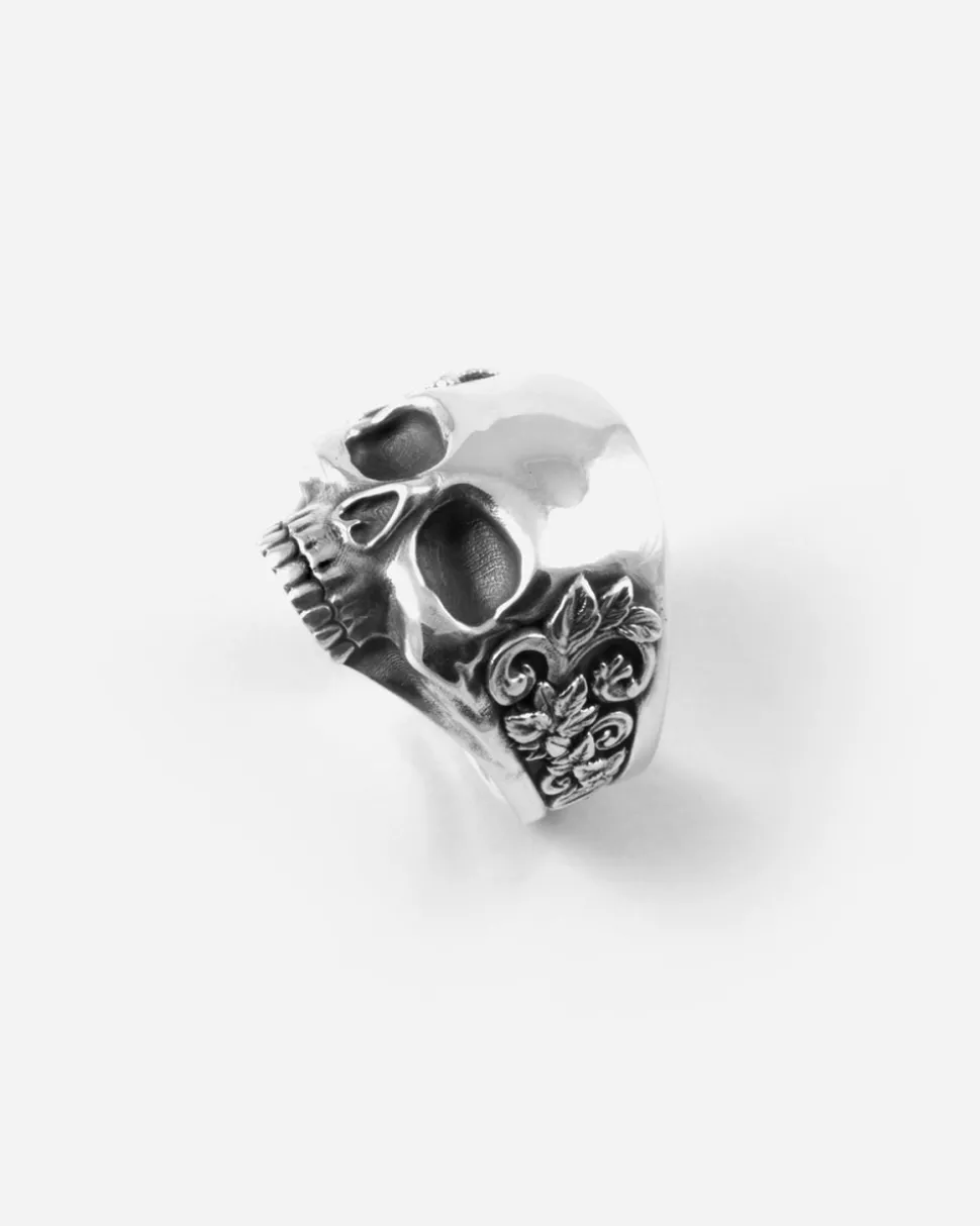 ANELLO TESCHIO BAROQUE IN ARGENTO