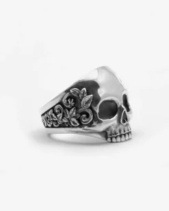 ANELLO TESCHIO BAROQUE IN ARGENTO