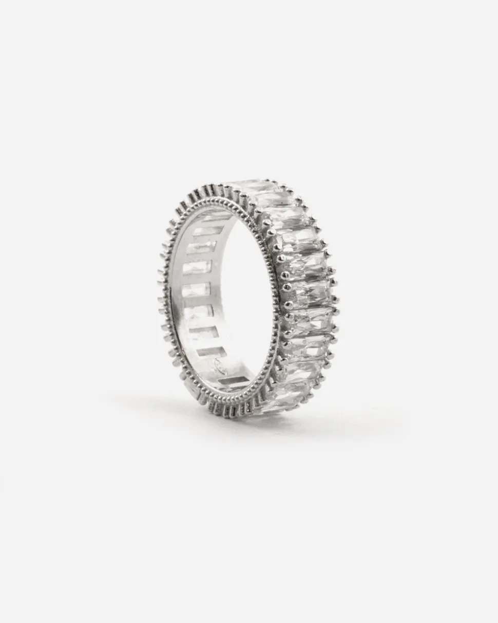ANELLO WHITE GARLAND IN ARGENTO CON BRILLANTI