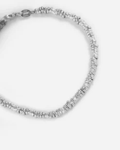 BRACCIALE ANELLINI DIAMANTATI IN ARGENTO