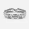 BRACCIALE BAGUETTE ROYAL PORCH IN ARGENTO CON BRILLANTI