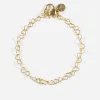BRACCIALE CATENA CUORI LOVE PLACCATO ORO