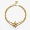 BRACCIALE CATENE SERPENTINE PLACCATO ORO