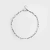 BRACCIALE CATENINA RETTANGOLARE IN ARGENTO