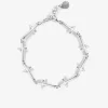 BRACCIALE CON CROCI IN ARGENTO