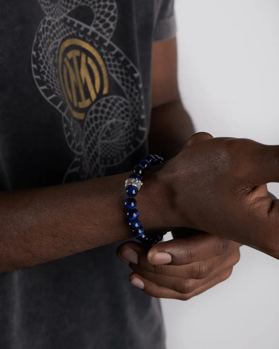 BRACCIALE CON PIETRE INTER X NOVE25