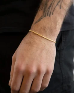BRACCIALE CORDA 050 PLACCATO ORO