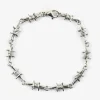 BRACCIALE FILO SPINATO IN ARGENTO