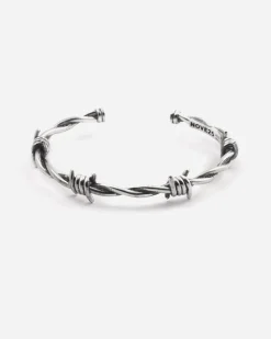 BRACCIALE FILO SPINATO IN ARGENTO