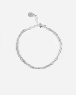 BRACCIALE FORZATINA INTRECCIATA IN ARGENTO
