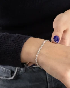 BRACCIALE FORZATINA INTRECCIATA IN ARGENTO
