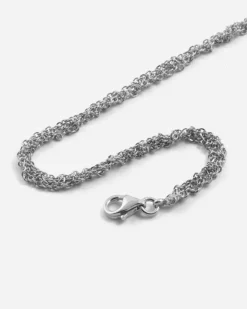 BRACCIALE FORZATINA INTRECCIATA IN ARGENTO