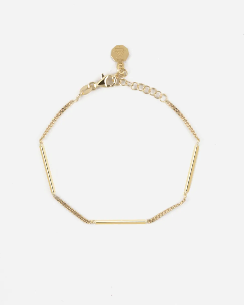 BRACCIALE GOLDEN BARS PLACCATO ORO