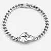 BRACCIALE GRUMETTA CON DIAVOLO AC MILAN IN ARGENTO