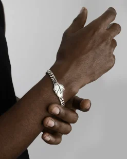 BRACCIALE GRUMETTA CON DIAVOLO AC MILAN IN ARGENTO