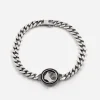BRACCIALE GRUMETTA CON LOGO DEA ATALANTA IN ARGENTO