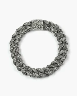 BRACCIALE GRUMETTA FOGLIE IN ARGENTO