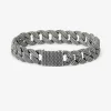 BRACCIALE GRUMETTA PICCOLA PUNTINATA IN ARGENTO