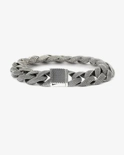BRACCIALE GRUMETTA PUNTINATA IN ARGENTO