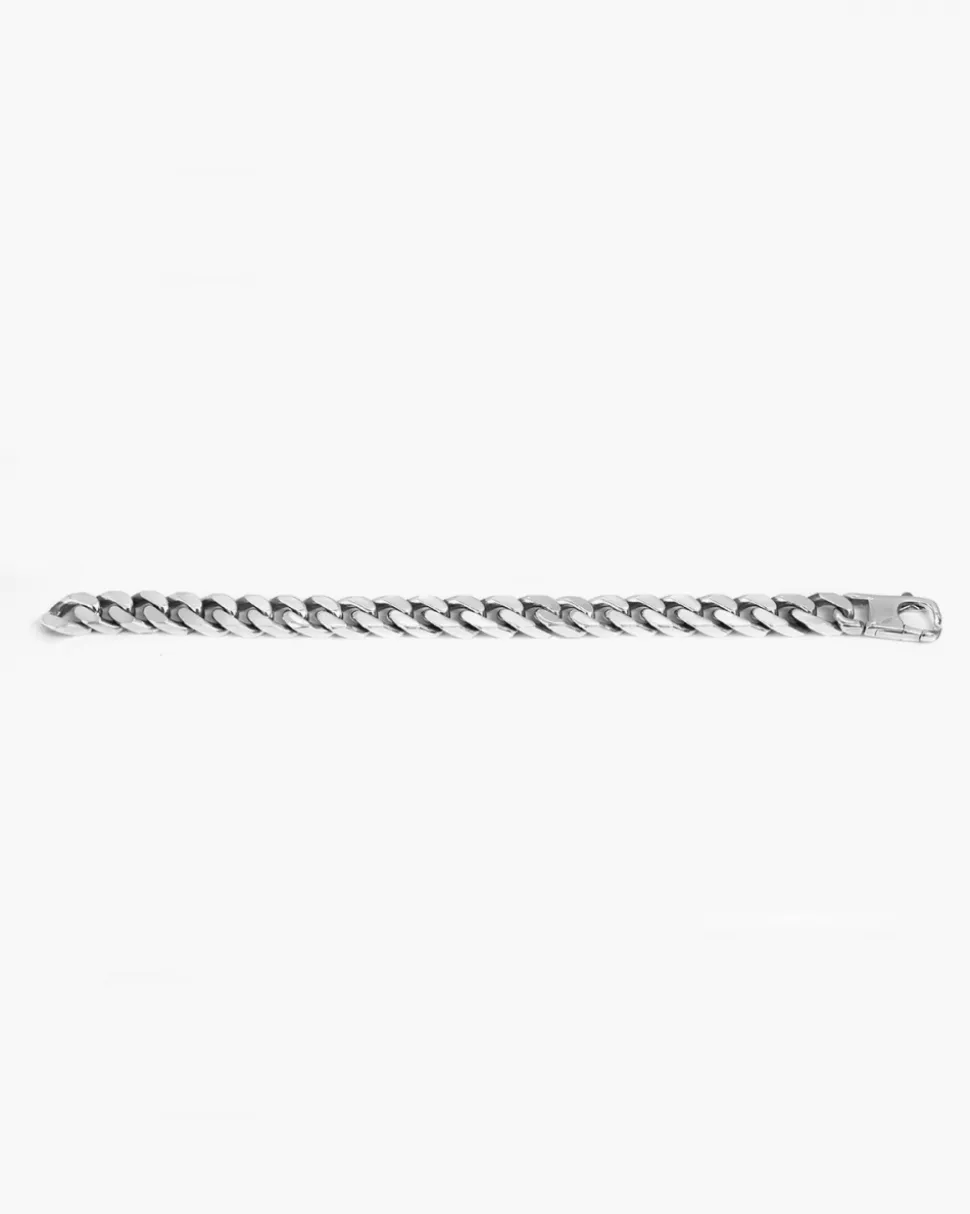 BRACCIALE GRUMETTA QUADRATA FILO 300 IN ARGENTO