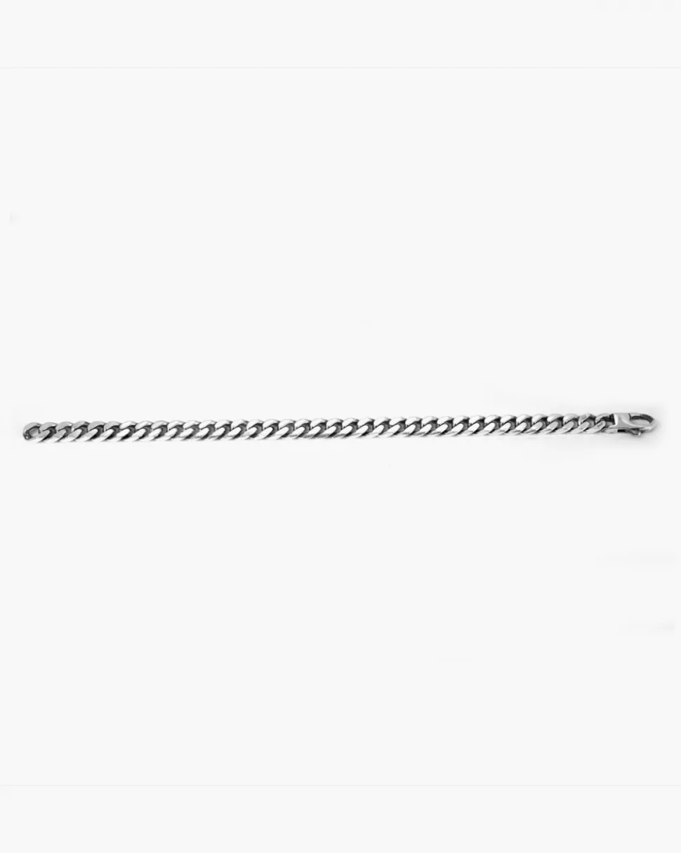 BRACCIALE GRUMETTA QUADRATA FILO 200 IN ARGENTO