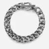 BRACCIALE GRUMETTA SKULL LEGACY CON TESCHI IN ARGENTO