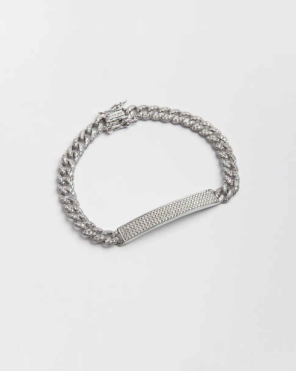 BRACCIALE GRUMETTA TARGA H60 CON BRILLANTI