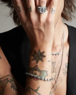 BRACCIALE IN ARGENTO CON TESCHI OSSUARY