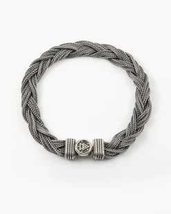 BRACCIALE IN ARGENTO INTRECCIATO MATRIX