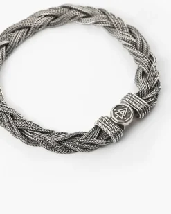 BRACCIALE IN ARGENTO INTRECCIATO MATRIX