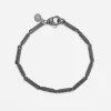 BRACCIALE IN ARGENTO ROLLER PUNTINATI