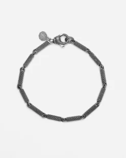 BRACCIALE IN ARGENTO ROLLER PUNTINATI